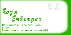 roza emberger business card
